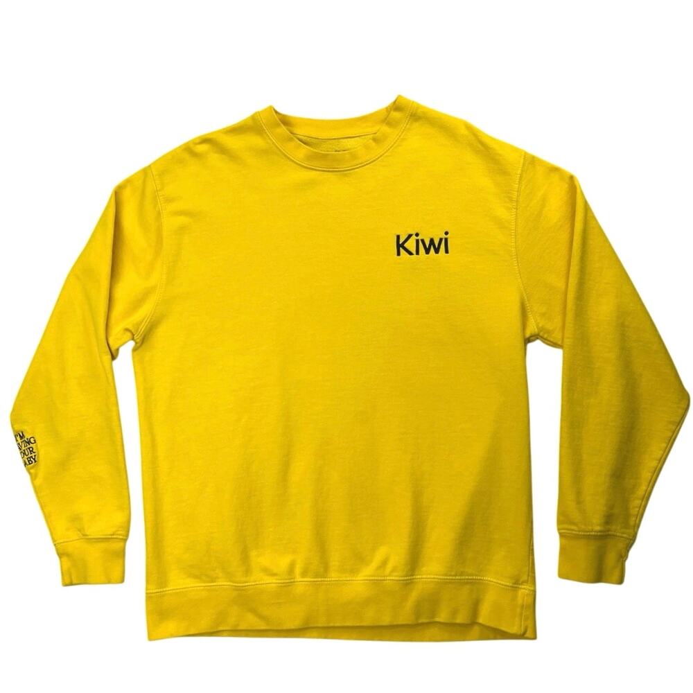 Harry Styles Kiwi Yellow I'm Having Your Baby Pullover Sweatshirt Sweater Top L